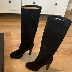 Sergio Rossi suede black boots